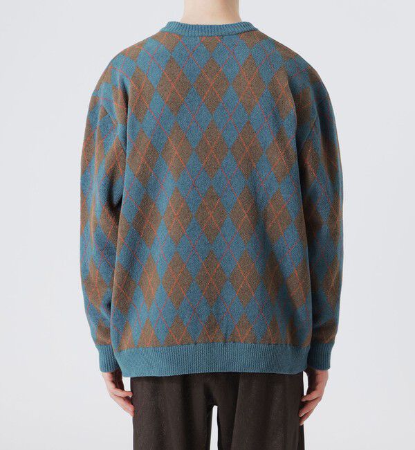  「【UNISEX】ブークレアーガイル カーディガン」|ニット・セーター|