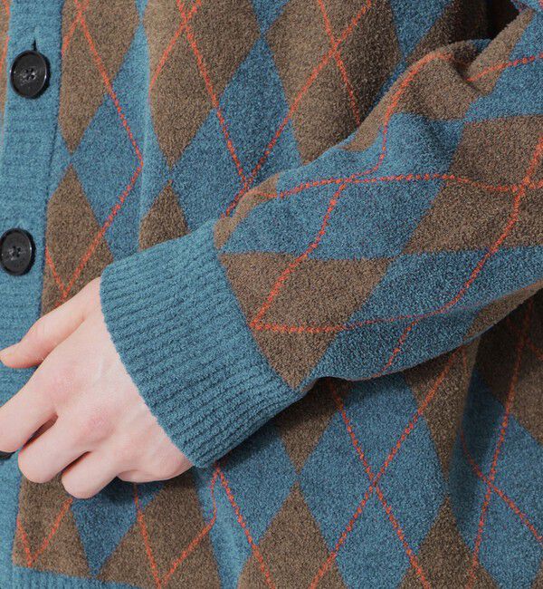  「【UNISEX】ブークレアーガイル カーディガン」|ニット・セーター|