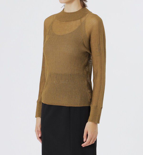  「シアーハイネックプルオーバー」|ニット・セーター|