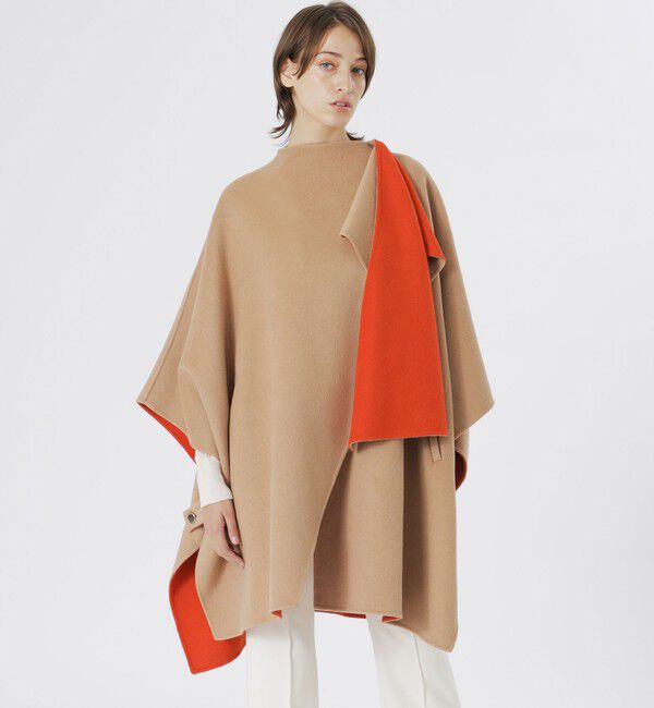  「リバーウールポンチョ」|ブルゾン・スタジャン|ベージュ