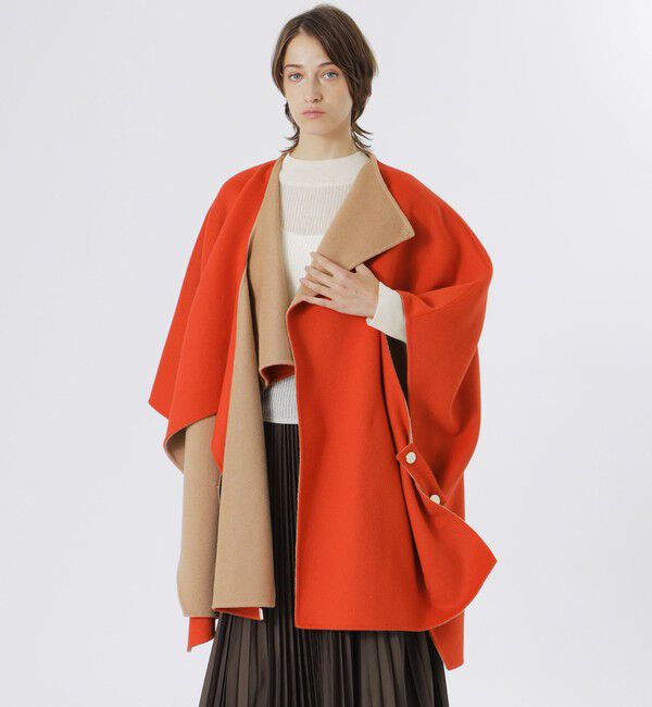  「リバーウールポンチョ」|ブルゾン・スタジャン|