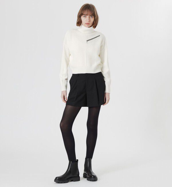  「ショルダーZIPニットプルオーバー」|ニット・セーター|