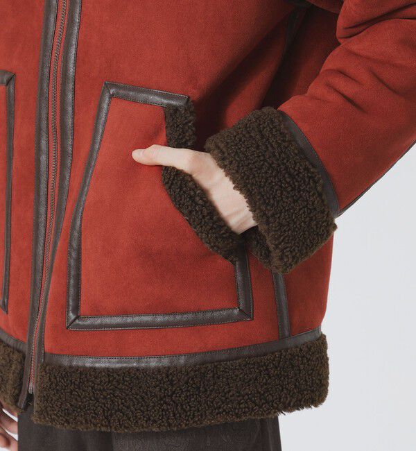  「【Safari12月号掲載】スエードライク ボマージャケット」|ブルゾン・スタジャン|