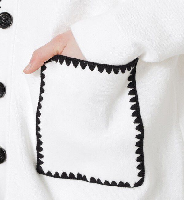  「【UNISEX】エンブロイラインカーディガン」|ニット・セーター|