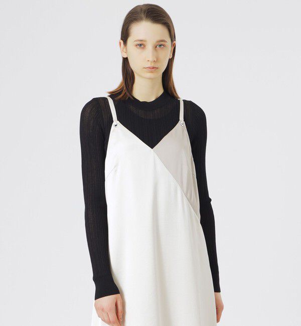  「シアーインナートップス」|ニット・セーター|ブラック