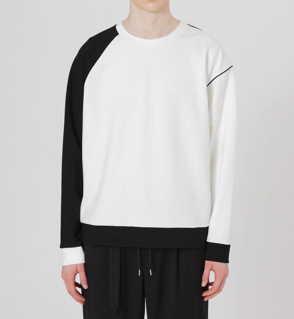  「ブロッキングパイピングトップス」|Tシャツ・カットソー|