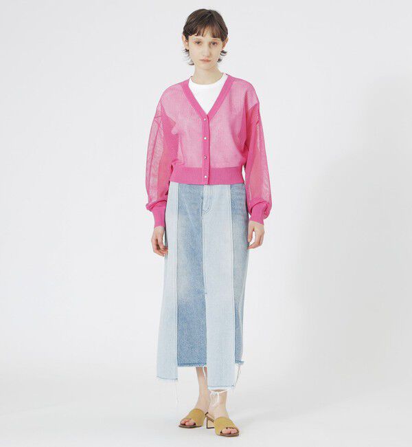  「【ドラマ着用商品】メッシュニットカーディガン」|ニット・セーター|