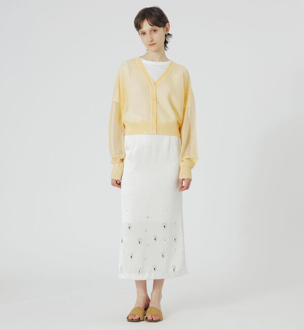  「【ドラマ着用商品】メッシュニットカーディガン」|ニット・セーター|