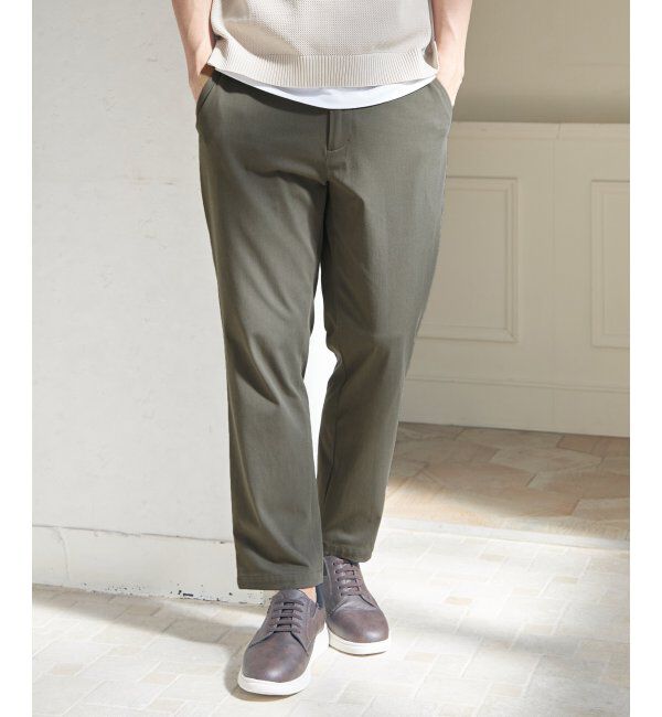 ikka「EASYSTRETCH 冷感アンクルパンツ」|その他|オリーブ