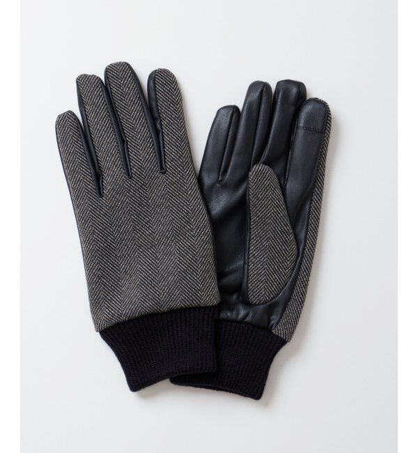 ikka「ヘリンボーングローブ」|手袋|