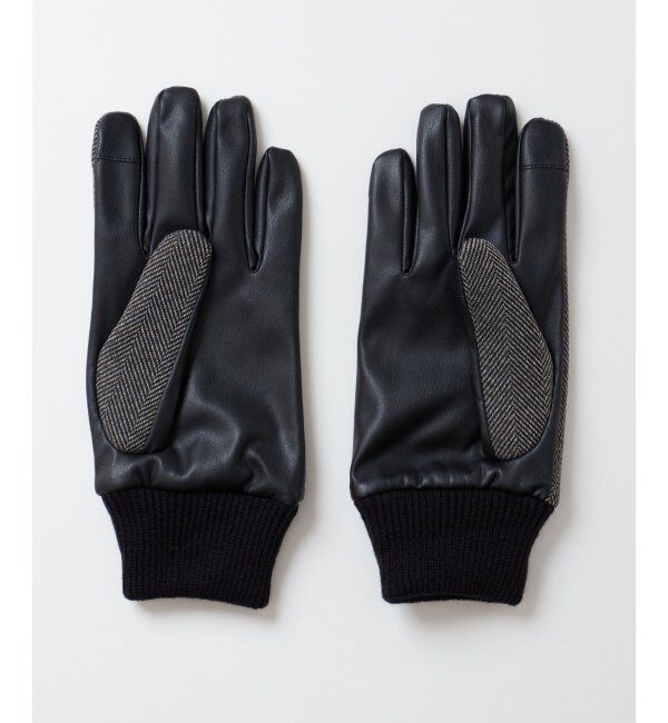 ikka「ヘリンボーングローブ」|手袋|