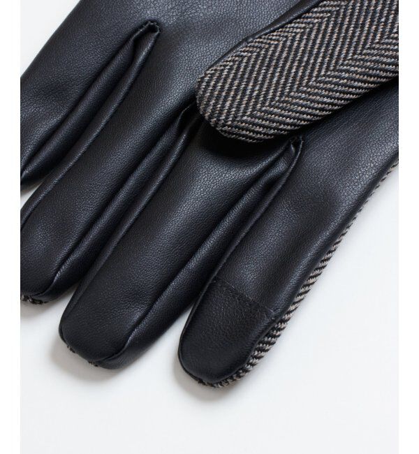 ikka「ヘリンボーングローブ」|手袋|