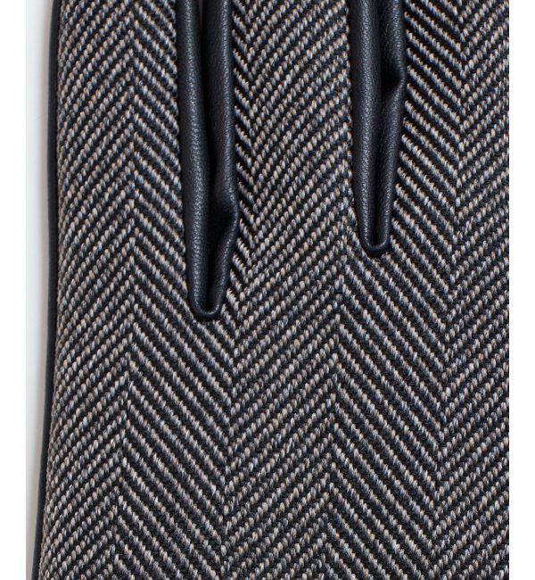 ikka「ヘリンボーングローブ」|手袋|