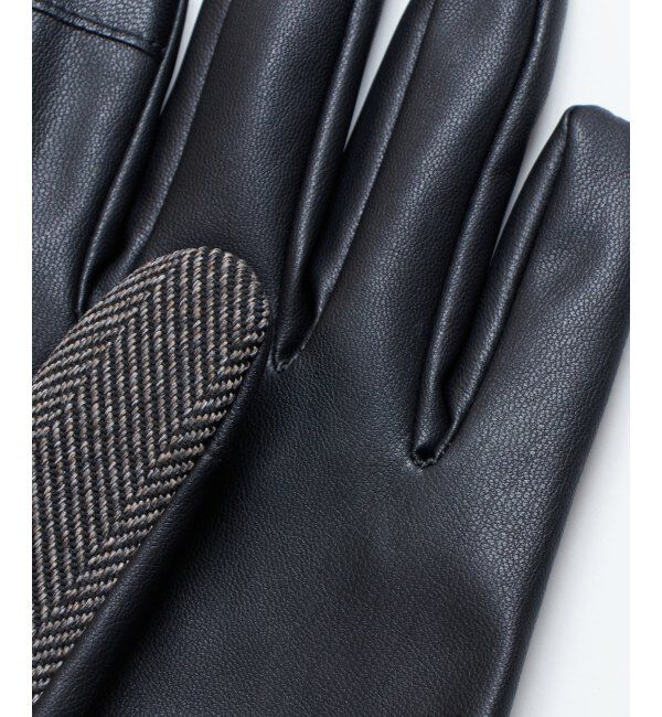 ikka「ヘリンボーングローブ」|手袋|