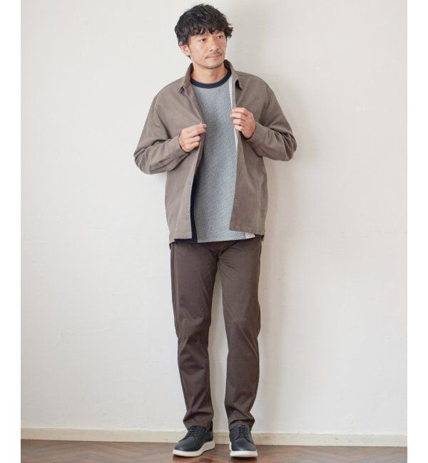 ikka「ブロックスジャカードクルーネック」|パーカー|