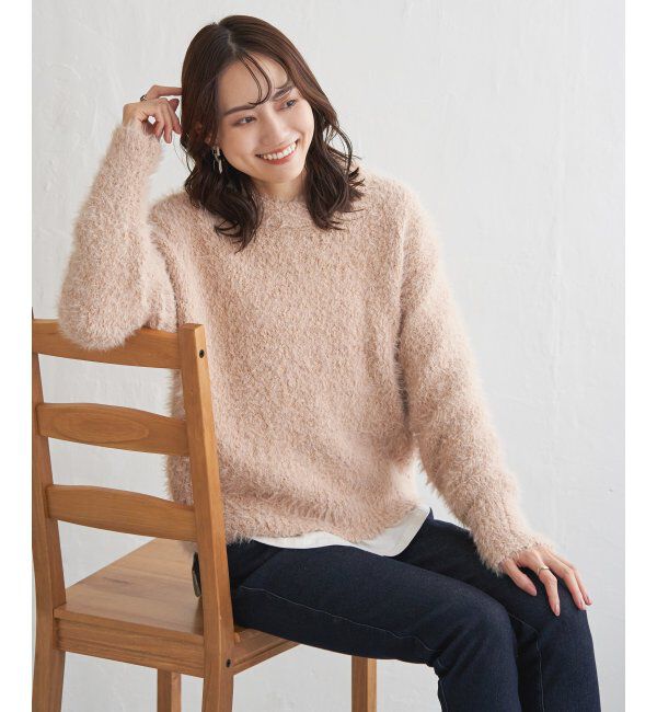 ikka「ポップコーンシャギーニットプルオーバー」|プルオーバー|