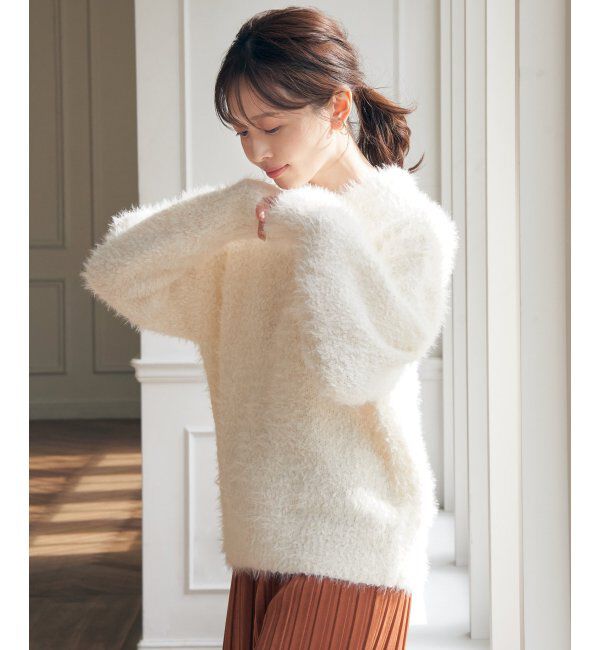 ikka「ポップコーンシャギーニットプルオーバー」|プルオーバー|