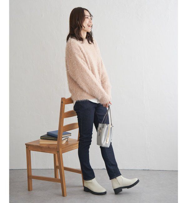 ikka「ポップコーンシャギーニットプルオーバー」|プルオーバー|