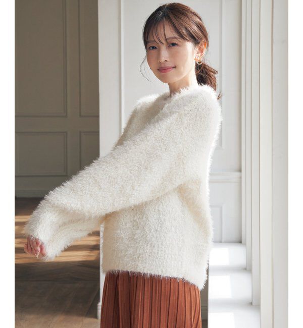 ikka「ポップコーンシャギーニットプルオーバー」|プルオーバー|