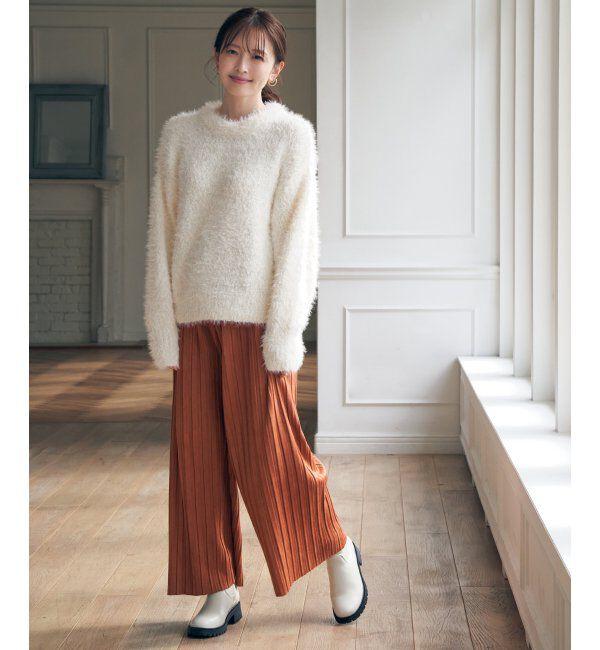 ikka「ポップコーンシャギーニットプルオーバー」|プルオーバー|