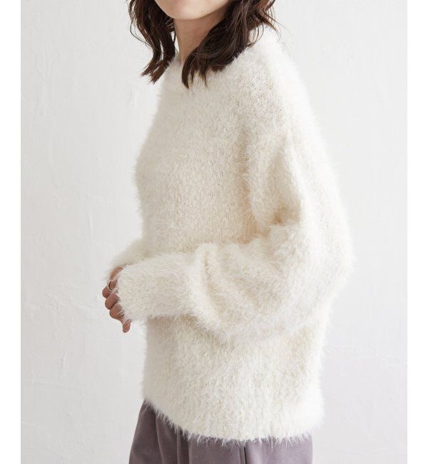 ikka「ポップコーンシャギーニットプルオーバー」|プルオーバー|