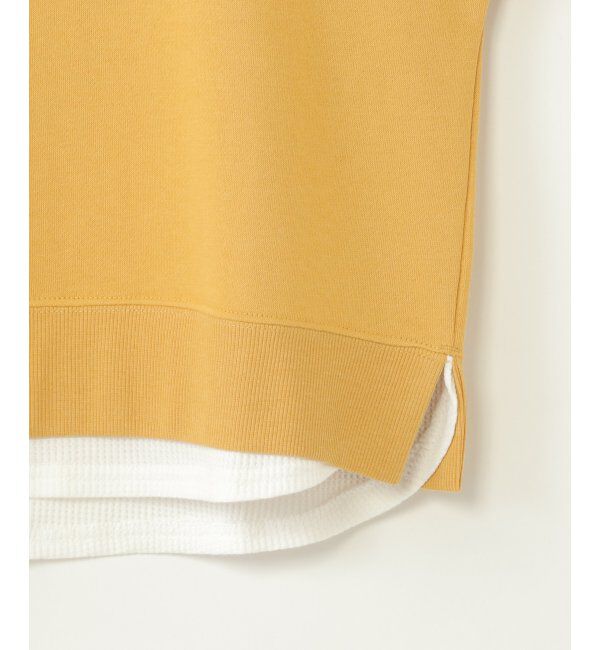 ikka kids「裏起毛レイヤードワッペントレーナー（120~160cm）」|Tシャツ・カットソー|