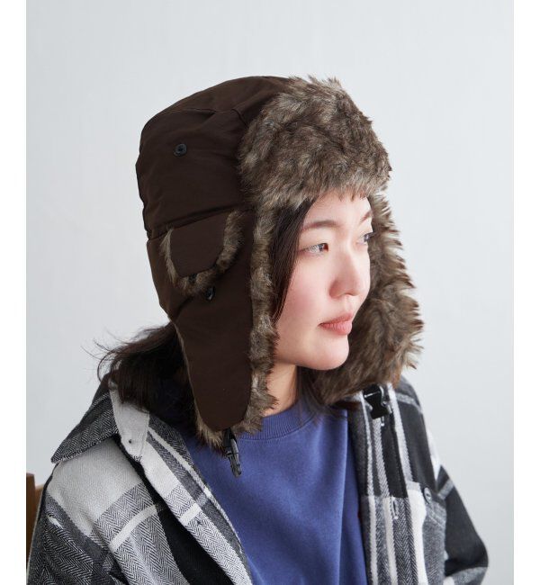 VENCE share style「ブラウンファーフライトキャップ」|その他|