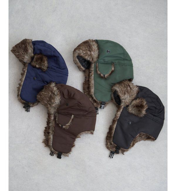 VENCE share style「ブラウンファーフライトキャップ」|その他|