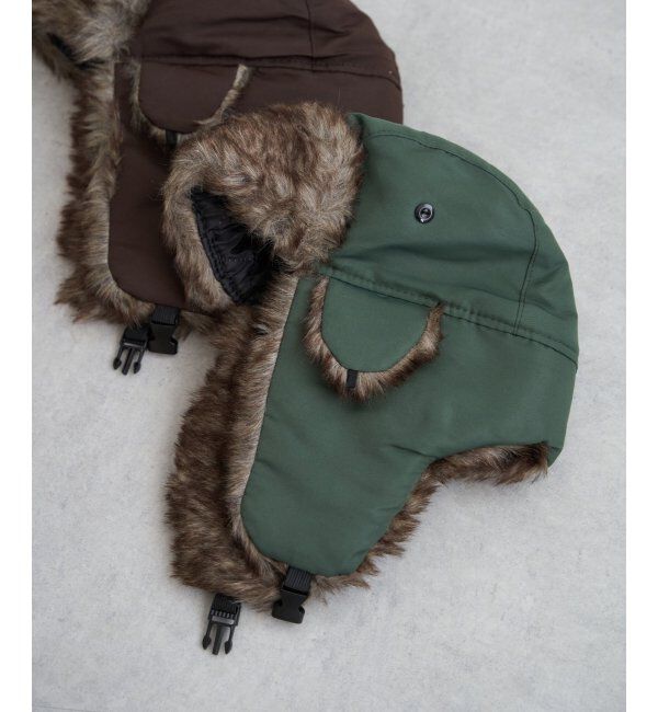 VENCE share style「ブラウンファーフライトキャップ」|その他|