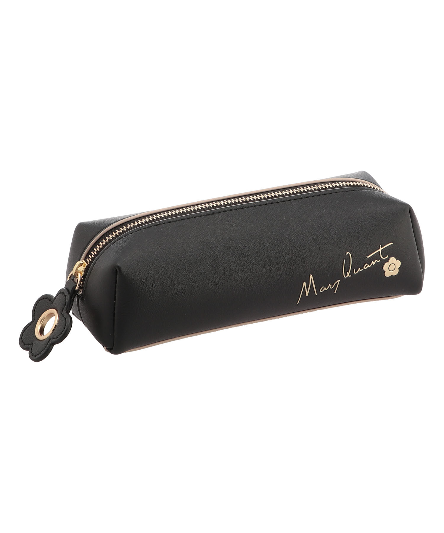 MARY QUANT「フリップサイドデイジー スクエアペンケース」|ポーチ|ブラック