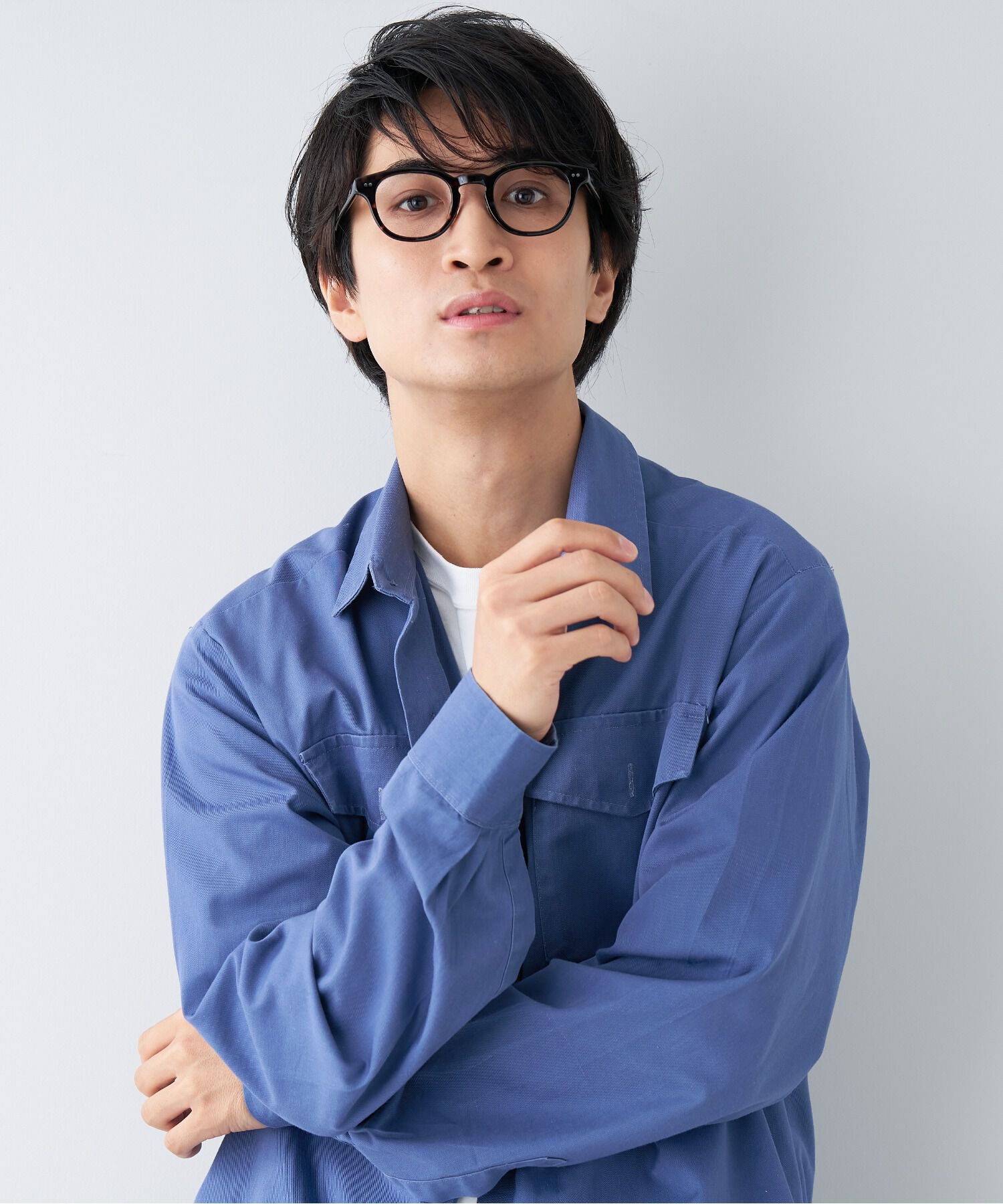  「ウェリントン型 ｜太縁メガネ｜黒縁メガネ｜ ユニセックス｜CLASSIC レンズ交換券付き」|メガネ|