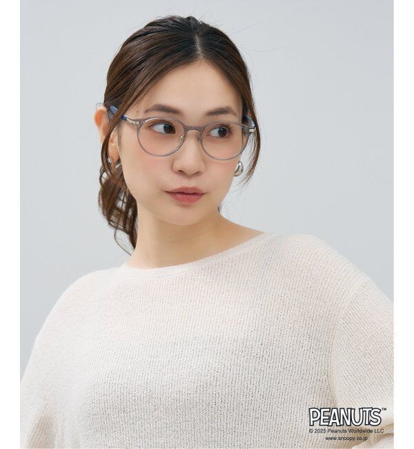  「Zoff PEANUTS メガネ | スヌーピー オラフ アンディ SNOOPY 眼鏡 伊達メガネ 度付き  レンズ交換券付」|メガネ|