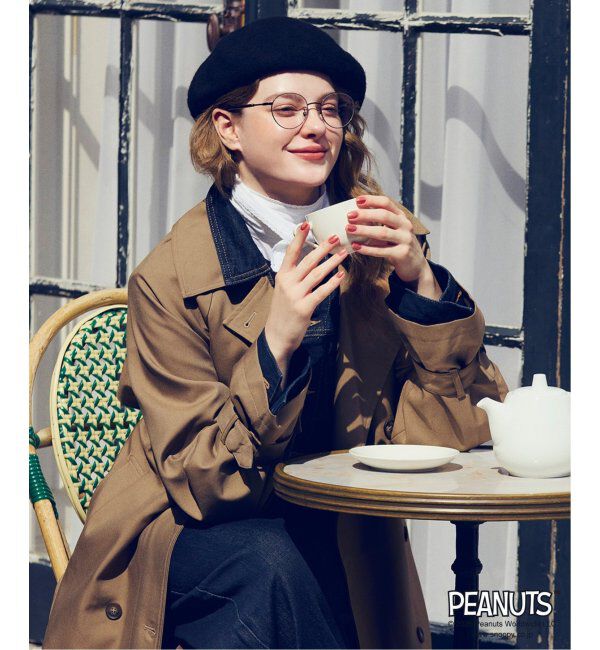  「Zoff PEANUTS メガネ | スヌーピー オラフ アンディ SNOOPY 眼鏡 伊達メガネ 度付き  レンズ交換券付」|メガネ|