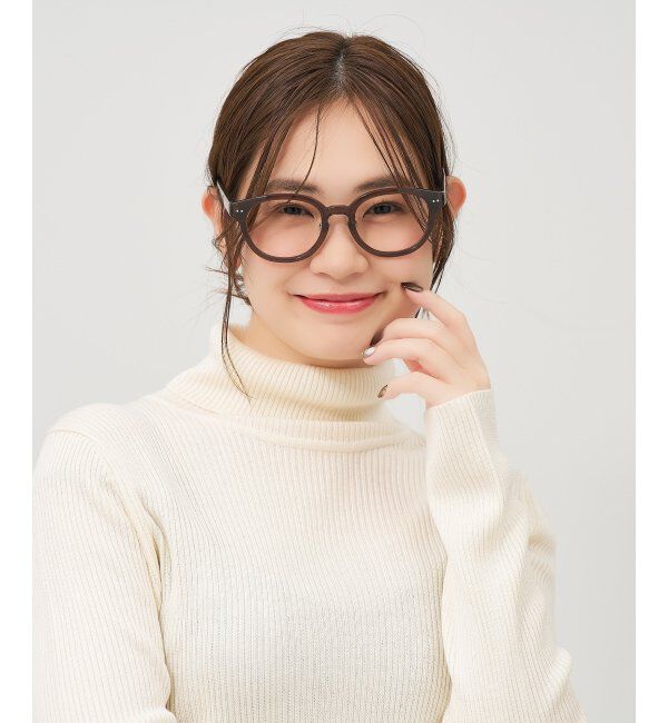  「Zoff｜FRUITS ZIPPER [早瀬ノエル(はやせ のえる)ﾓﾃﾞﾙ] メガネ | フルーツジッパー 眼鏡 レンズ交換券付」|メガネ|