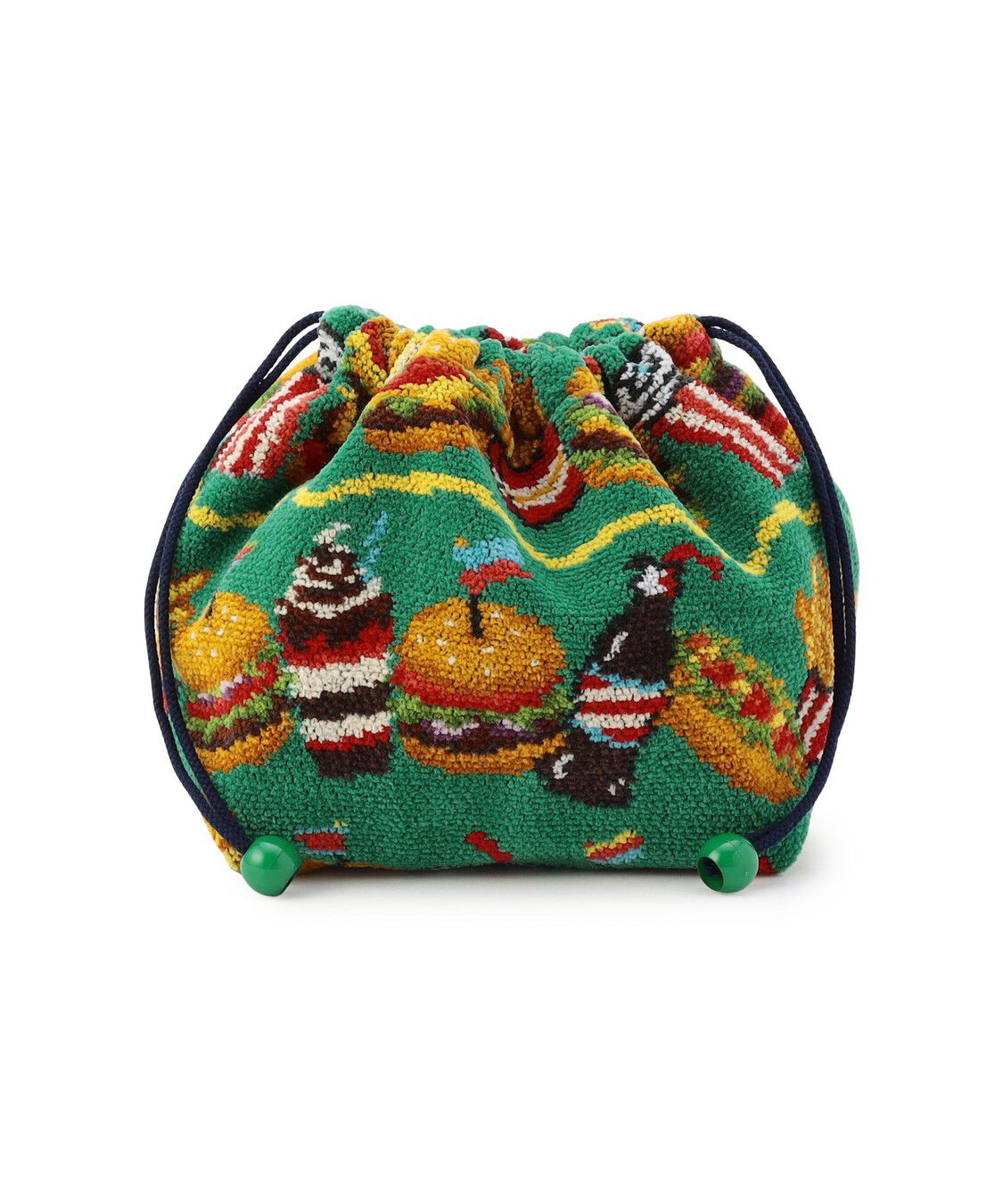 未開封ラブラリーフェイラー　バーガーショップ　マチ付き巾着 バーガーショップ マチ付き巾着 L/BUR-257129（LOVERARY BY FEILER