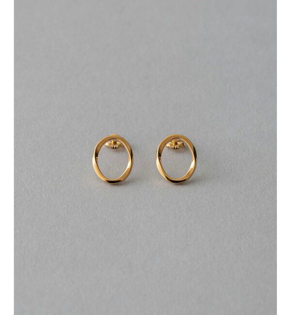 ete「サークル ピアス」|ピアス|イエローゴールド