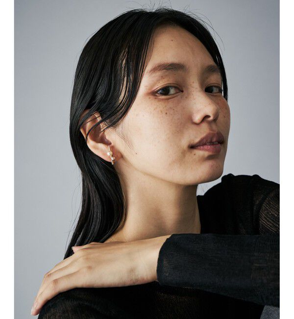 Jouete「ピアス カラーパール アシンメトリー」|ピアス|