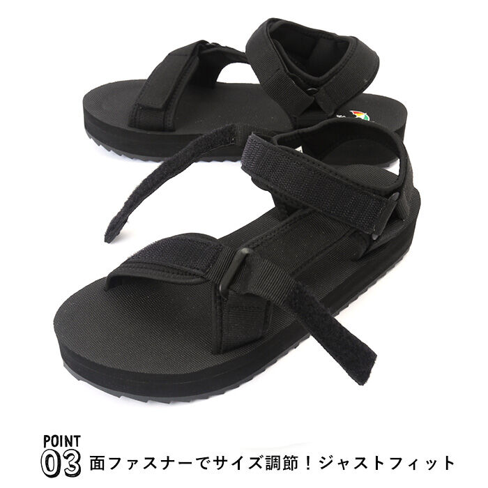 BACKYARD FAMILY「アーノルドパーマー サンダル 通販 スポーツサンダル レディース ぺたんこ 旅行 リゾート」|サンダル|