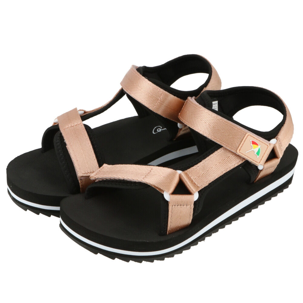 BACKYARD FAMILY「アーノルドパーマー サンダル 通販 スポーツサンダル レディース ぺたんこ 旅行 リゾート」|サンダル|ゴールド2