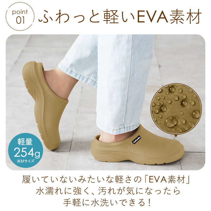 BACKYARD FAMILY「サボサンダル レディース スリッポン サボ 通販 フラットサンダル つっかけ コンフォートサンダル」|サンダル|