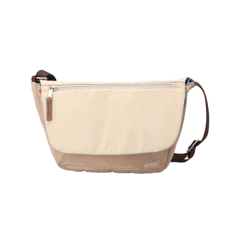 anello「アネログランデ ショルダー anello GRANDE GHM0691 通販 ショルダーバッグ」|ショルダー・メッセンジャー|ベージュ1