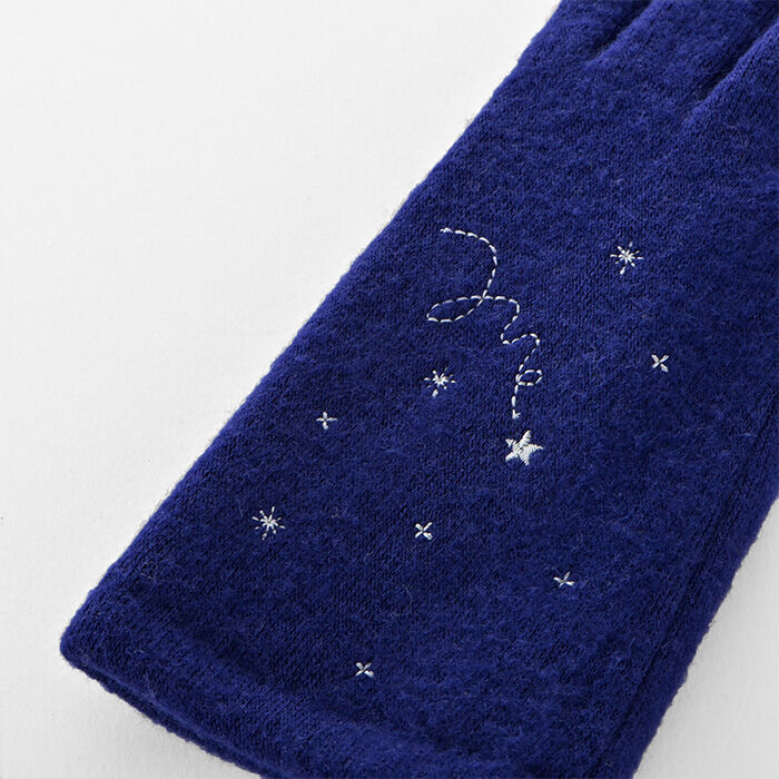 BACKYARD FAMILY「クロダ 手袋 レディース 通販 グローブ 手ぶくろ 暖かい かわいい 刺繍 スマートフォン対応」|手袋|