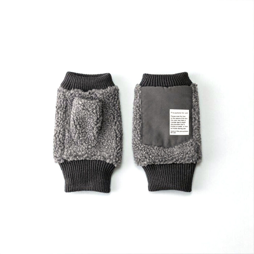 BACKYARD FAMILY「クロダ 手袋 メンズ 通販 グローブ 手ぶくろ 指なし ハンドウォーマー ハンドカバー 防寒」|手袋|グレー2