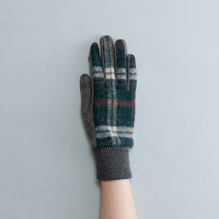 BACKYARD FAMILY「クロダ 手袋 レディース 通販 グローブ 手ぶくろ 暖かい かわいい 通勤 通学 タータンチェック」|手袋|