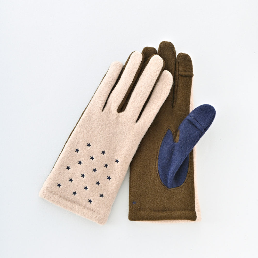 BACKYARD FAMILY「クロダ 手袋 KURODA AF65104L8 通販 グローブ レディース かわいい 暖かい」|手袋|ブルー1