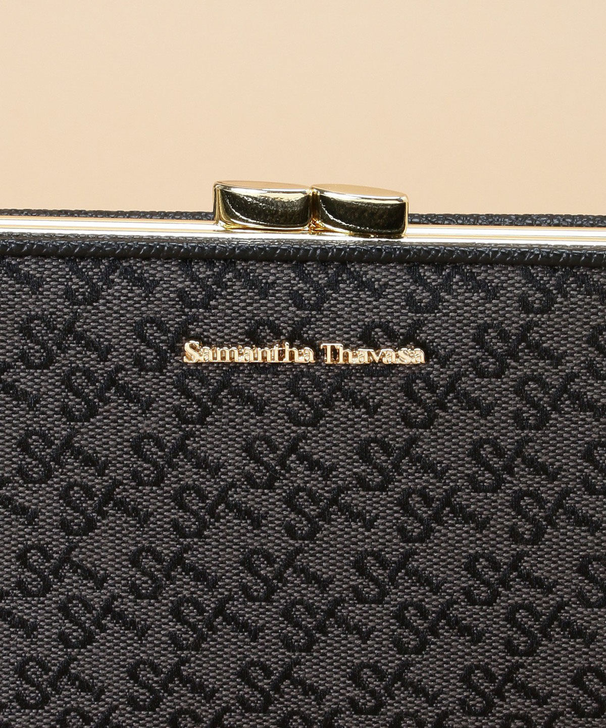 Samantha Thavasa「ST Jacquard 二つ折り口金財布」|財布|