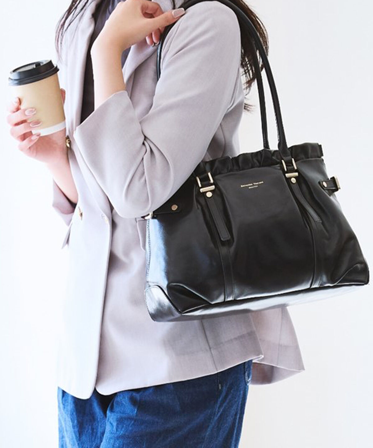 Samantha Thavasa「サマンサ ルプリュ・ミニョン トートバッグ[Revival Collection]」|トートバッグ|ブラック