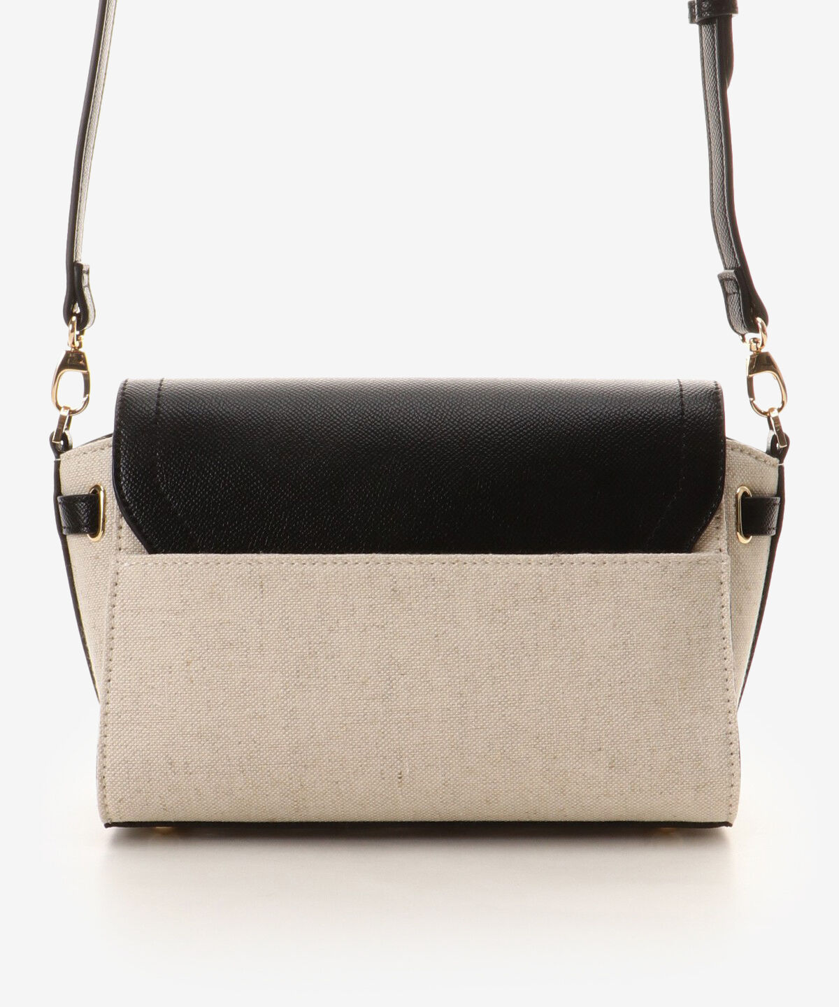 Samantha Vega「バイカラーキャンバスビジューショルダーバッグ」|ショルダー・メッセンジャー|