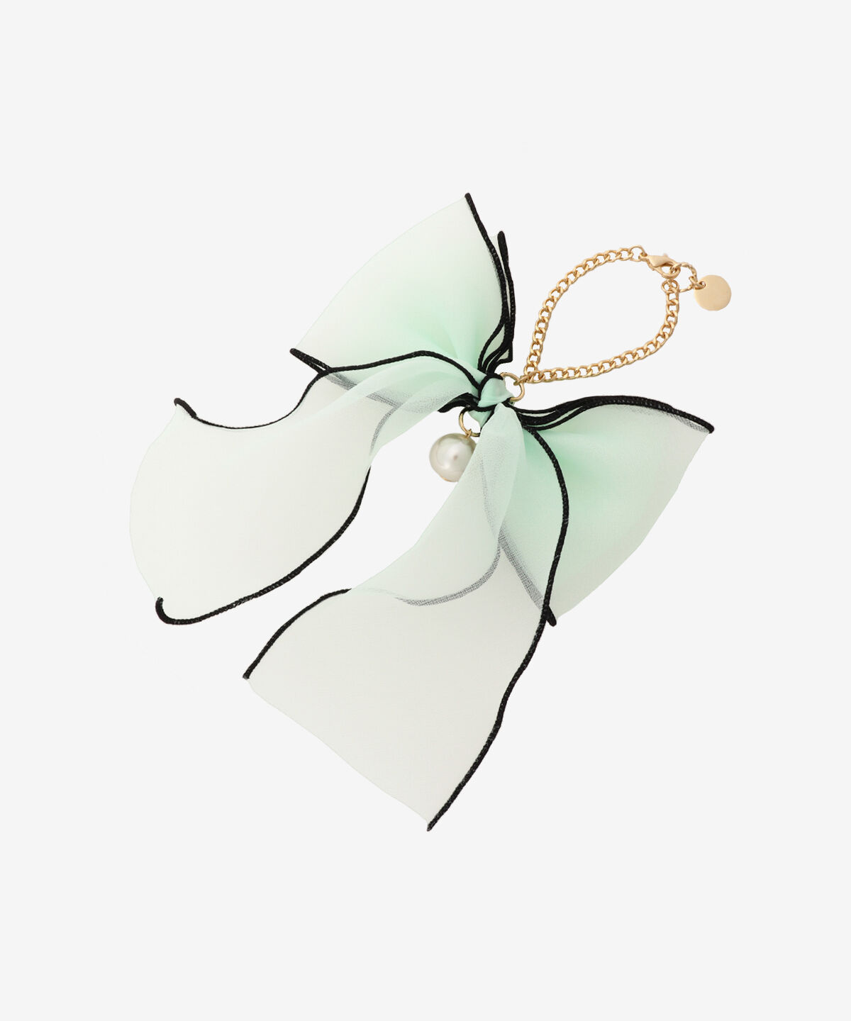 Samantha Vega「オーガンジーリボンチャーム（ブラック）」|チャーム・キーホルダー|