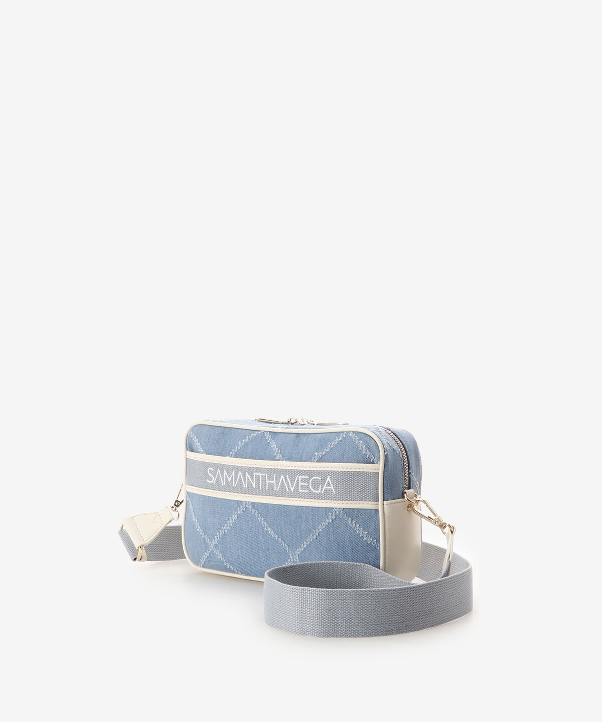 Samantha Vega「ロゴテープデニム風ショルダー」|ショルダー・メッセンジャー|